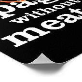 Ik eet geen spaghetti zonder de vleessaus poster (Hoek)