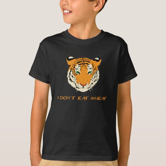 Ik eet geen tarwe t-shirt (Voorkant)