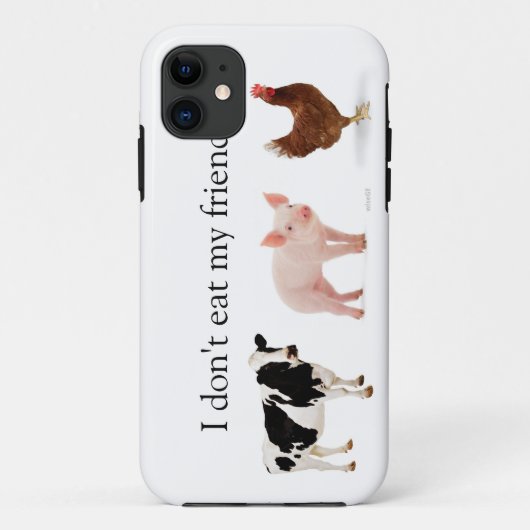 "Ik eet geen vrienden" iPhone 5 hoesje (Achterkant)