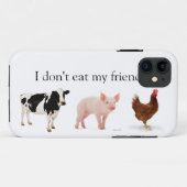 "Ik eet geen vrienden" iPhone 5 hoesje (Achterkant (horizontaal))