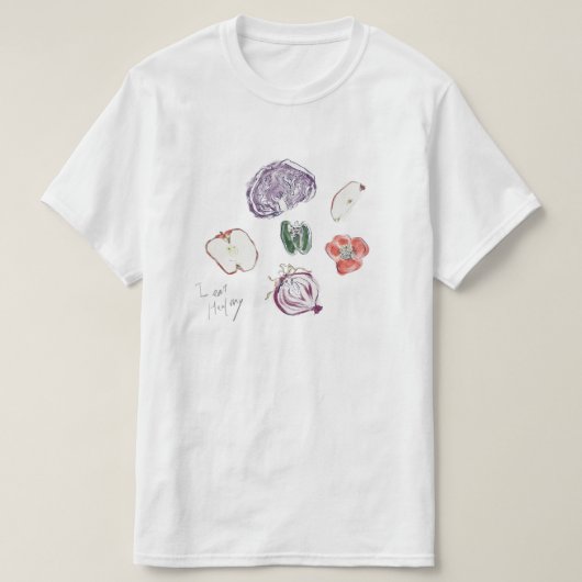 Ik eet gezond t-shirt (Design voorkant)