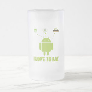 Ik eet graag (Android Software Developer Humor) Matglas Bierpul