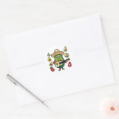 Ik eet graag avocado ronde sticker (Envelop)