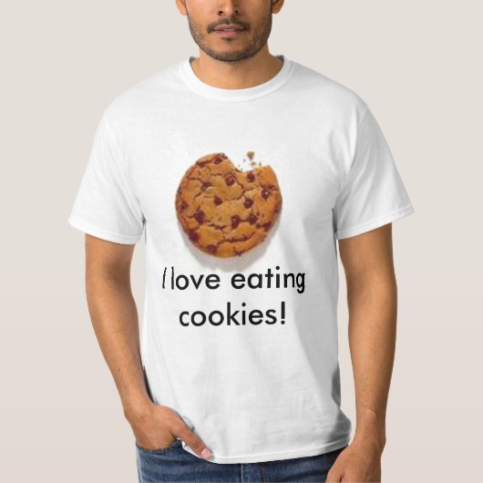 Ik eet graag koekjes! t-shirt (Voorkant)
