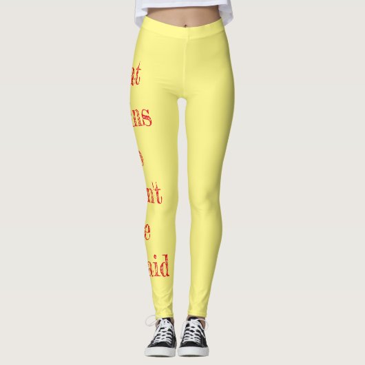 Ik eet hersenen leggings (Voorkant)