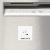 Ik Eet Heuvels Bij Het Ontbijt Motiverende Hardloo Magneet (Insitu (Vaatwasser))
