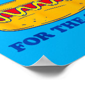 Ik eet hotdogs vanwege de vorm poster (Hoek)