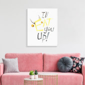 Ik eet je op grafisch canvas afdruk (Insitu (Woonkamer))