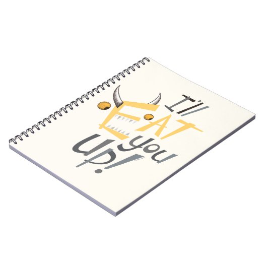 Ik eet je op grafisch notitieboek (Linkerzijde)