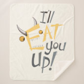 Ik eet je op grafisch sherpa deken (Voorkant)