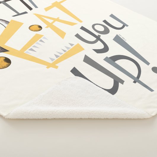 Ik eet je op grafisch sherpa deken (3/4)