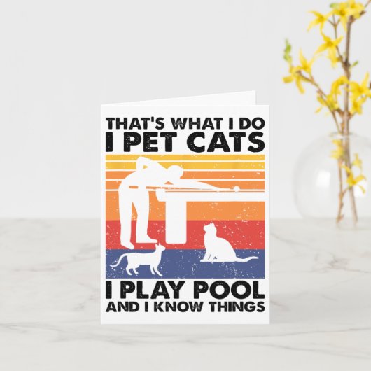 Ik eet katten in het zwembad en ik weet dingen kaart (Gele Bloem)