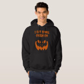Ik eet kleine kinderen Halloween zwanger kostuum Hoodie (Voorkant volledig)