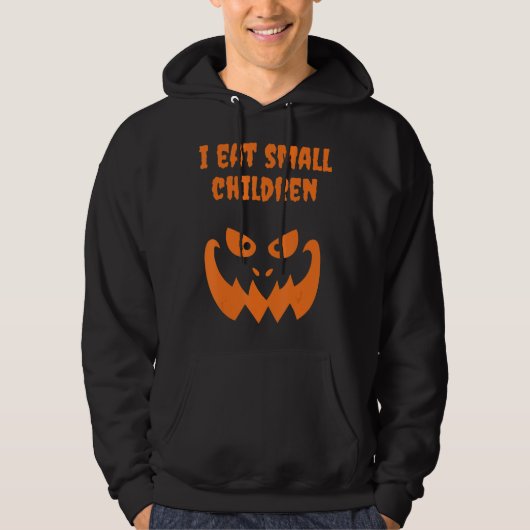 Ik eet kleine kinderen Halloween zwanger kostuum Hoodie (Voorkant)