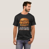Ik eet liever een broodje kip, een grappige burger t-shirt (Voorkant volledig)
