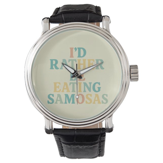 Ik eet liever samosa's horloge (Voorkant)