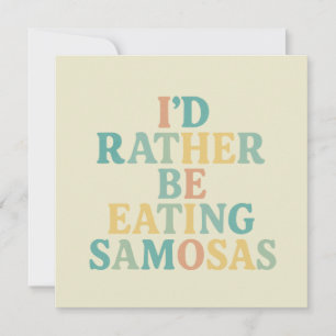 Ik eet liever samosa's kaart