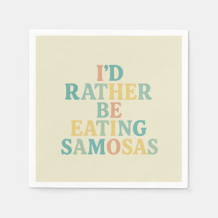 Ik eet liever samosa's servet