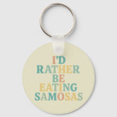 Ik eet liever samosa's sleutelhanger (Voorkant)