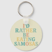 Ik eet liever samosa's sleutelhanger (Achterkant)