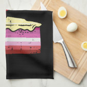 Ik eet liever taart LGBT Lesbian Flag Gay Pride Wo Theedoek (Quarter Fold)
