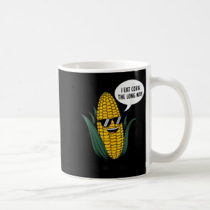 Ik eet maïs de lange weg grappig eten citaat maïs koffiemok