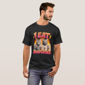 Ik Eet Microplastics Grappige Cat Meme Bootleg Gra T-shirt (Voorkant volledig)