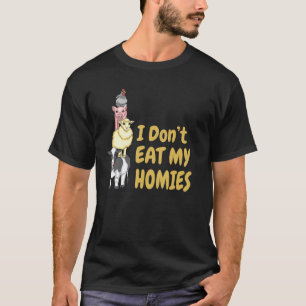 Ik eet mijn Homies Vegan Vegetarian niet T-shirt