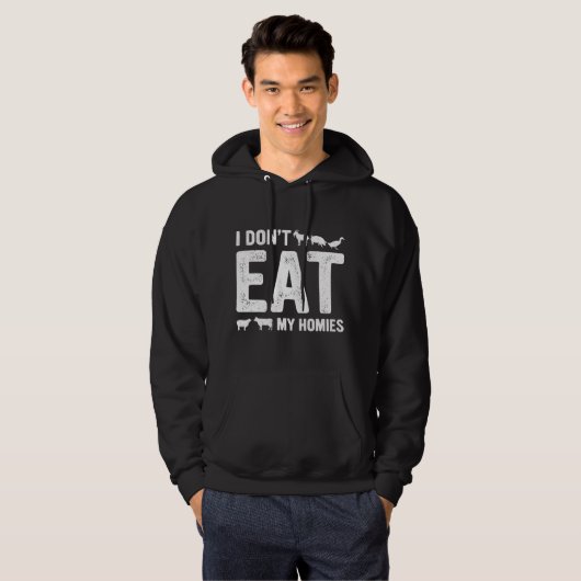 Ik eet mijn huizen niet hoodie (Voorkant volledig)