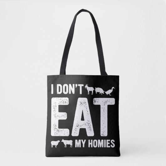 Ik eet mijn huizen niet tote bag (Voorkant)