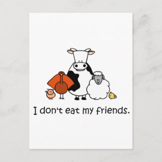 Ik eet mijn vrienden niet briefkaart