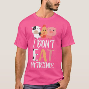 Ik Eet Mijn Vrienden Niet Grappige Veganistische V T-shirt