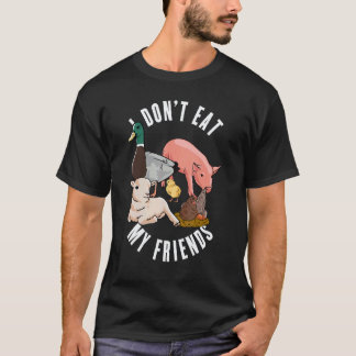 Ik Eet Mijn Vrienden Niet   Voor Veganistische Veg T-shirt