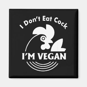Ik Eet Niet, Ik Ben Vegan Grappige Vegan T-Shirt Magneet
