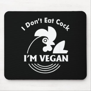 Ik Eet Niet Ik Ben Vegan Grappige Vegan T-Shirt Muismat