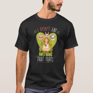 Ik Eet Niets Dat Grappig Scheet Veganistische Groe T-shirt