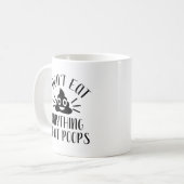 Ik eet niets dat poeps, Vegan Koffiemok (Voorkant links)