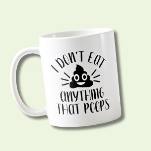 Ik eet niets dat poeps, Vegan Koffiemok