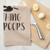 Ik eet niets dat poeps, Vegan Theedoek (Quarter Fold)