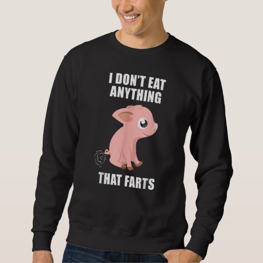 Ik eet niets dat vegetariër Vegan voedt Trui (Voorkant)