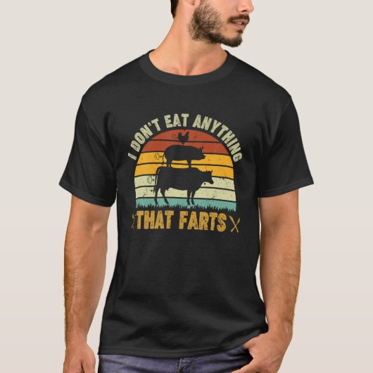 Ik eet niets dat wereldvegetariër D'r aantrekt T-shirt (Voorkant)