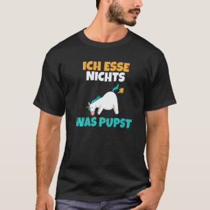 Ik eet niets dat winden laat veganisten en vegetar t-shirt