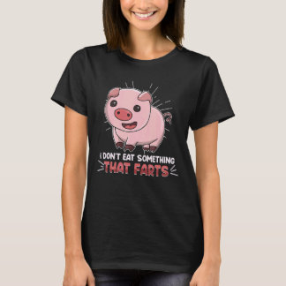 Ik Eet Niets Scheet Leef Veganistisch Vegetarisch T-shirt