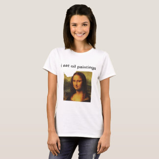 Ik eet olieschilderijen t-shirt
