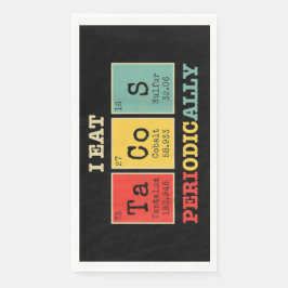 Ik eet regelmatig taco’s servet