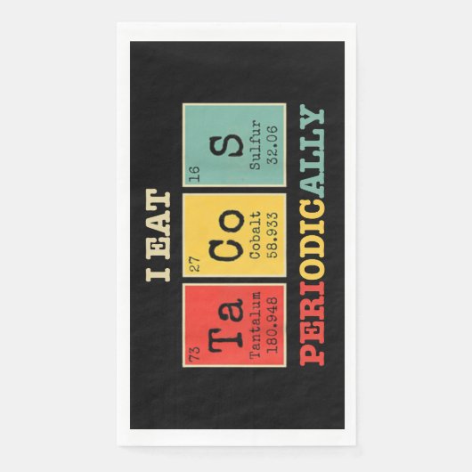 Ik eet regelmatig taco’s servet (Voorkant)