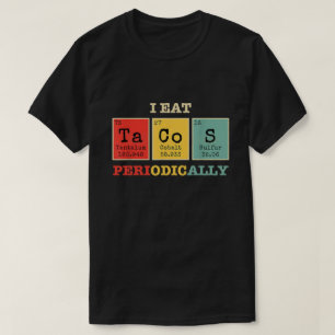 Ik eet regelmatig taco’s t-shirt