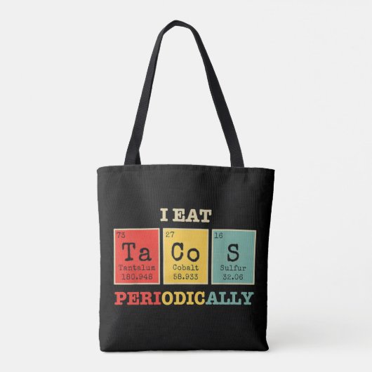 Ik eet regelmatig taco’s tote bag (Achterkant)