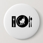 Ik eet ... ronde button 4,0 cm (Voorkant)