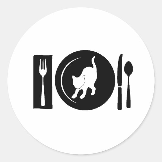 Ik eet ... ronde sticker (Voorkant)